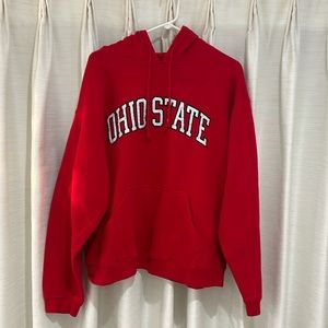 The Ohio State sweatshirt red J America hoodie. XL.